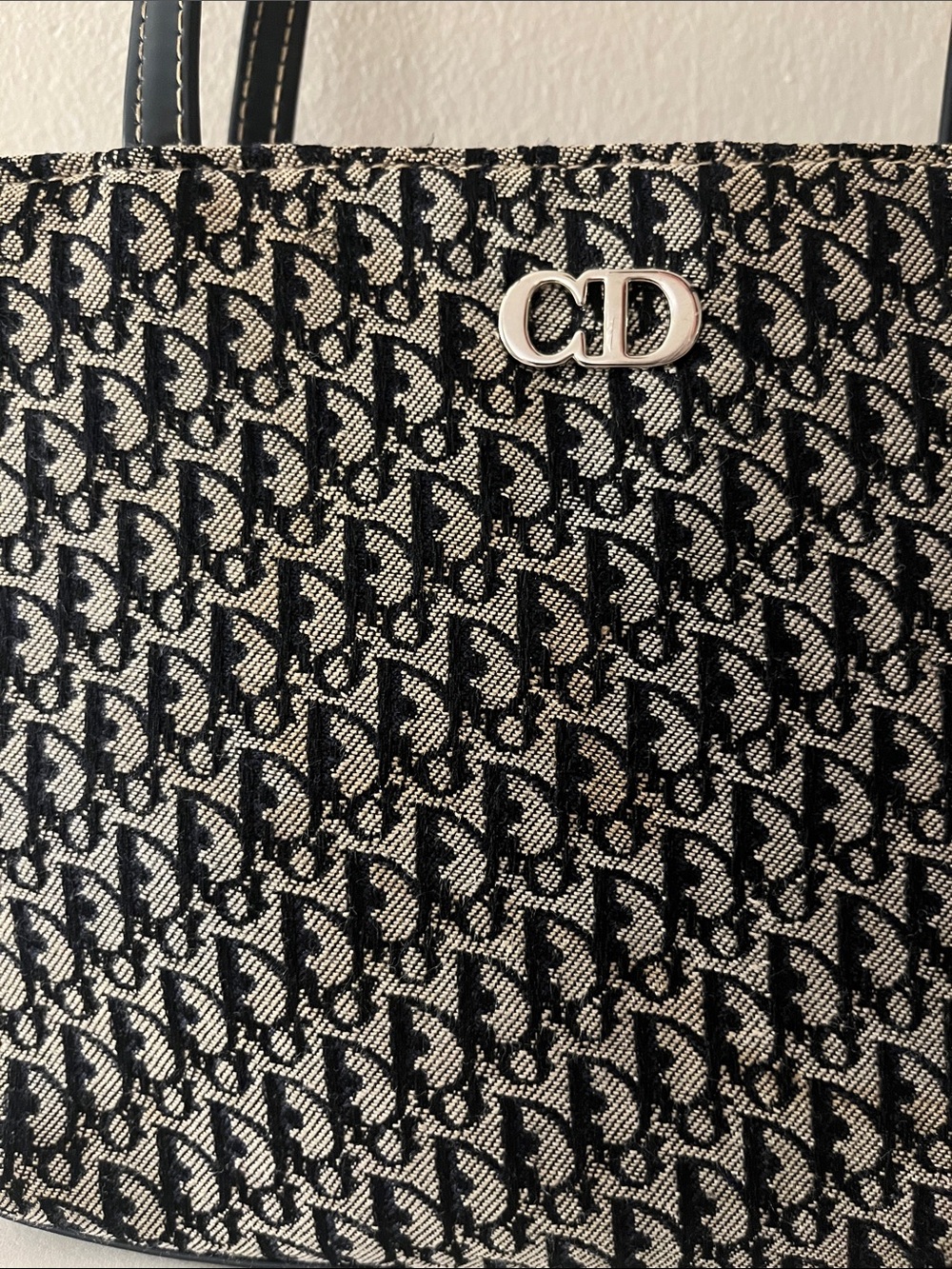 Christian Dior Black & White Monogram Shoulder Bag - Picture 12 of 12
